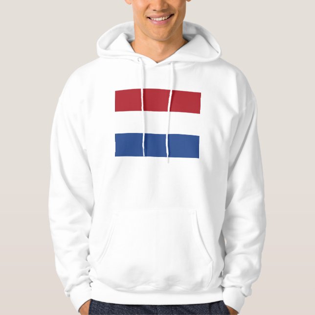 Sudadera encapuchada con bandera de Holanda (Anverso)