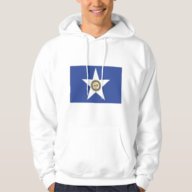 Sudadera encapuchada con bandera de Houston, Estad (Anverso)