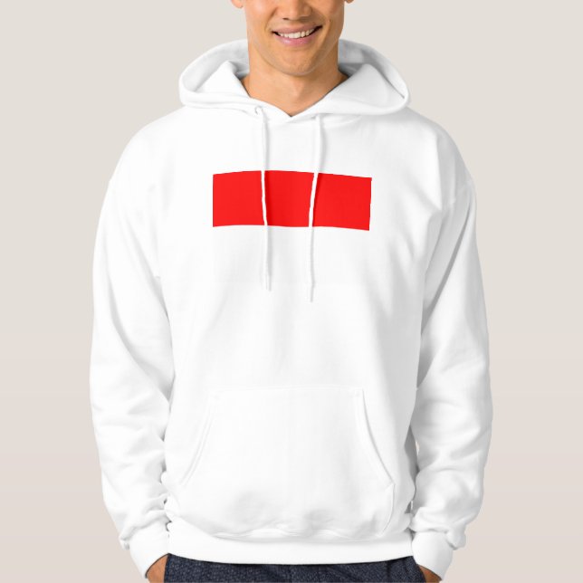 Sudadera encapuchada con bandera de Indonesia (Anverso)