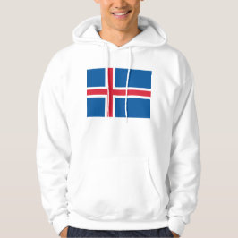 Sudadera encapuchada con bandera de Islandia