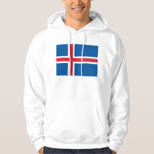 Sudadera encapuchada con bandera de Islandia