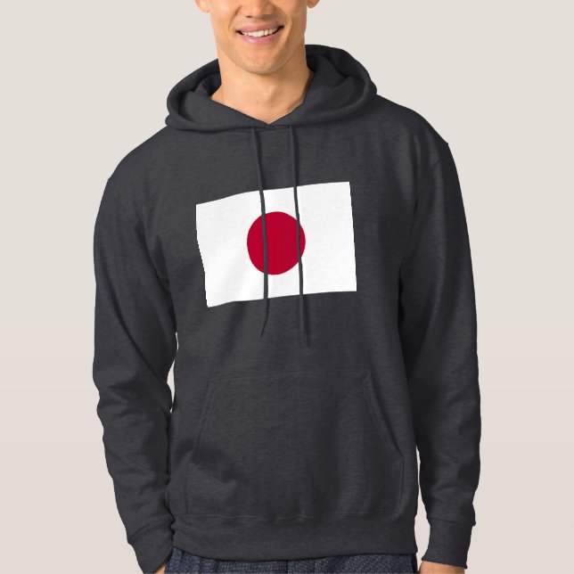 Sudadera encapuchada con bandera de Japón (Anverso)