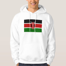 Sudadera encapuchada con bandera de Kenia