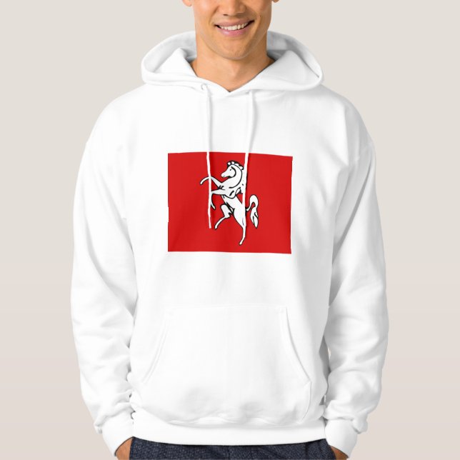Sudadera encapuchada con bandera de Kent, Inglater (Anverso)
