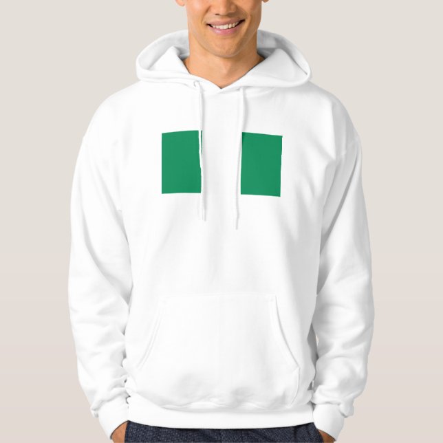 Sudadera encapuchada con bandera de Nigeria (Anverso)