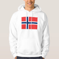 Sudadera encapuchada con bandera de Noruega