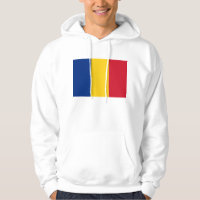 Sudadera encapuchada con bandera de Rumania