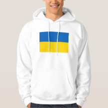 Sudadera encapuchada con bandera de Ucrania