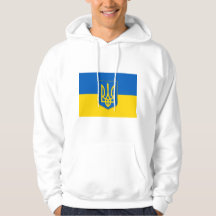 Sudadera encapuchada con bandera de Ucrania