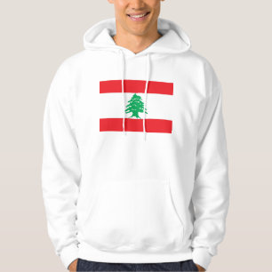 Sudadera encapuchada con bandera del Líbano