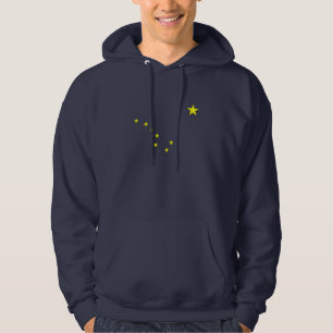 Sudadera encapuchada de la bandera de Alaska