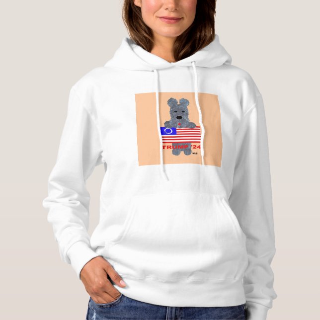 Sudadera encapuchada de mujer/Trump '24 (Anverso)