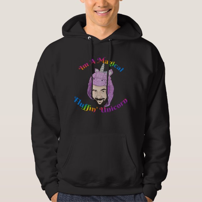 Sudadera encapuchada de Unicornio mágico (Anverso)