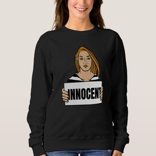Sudadera Encarcelamiento de una mujer inocente (Anverso)