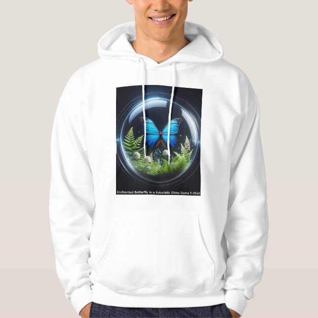 Sudadera Enchanted Butterfly in a Futuristic Glass Dome T-S (Anverso)