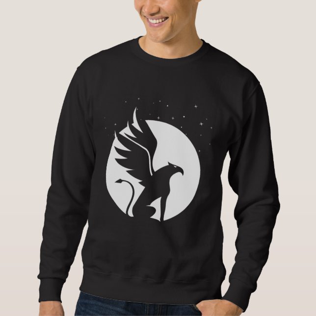 Sudadera Enchanting Griffin graphic with Celestial Backdrop (Anverso)