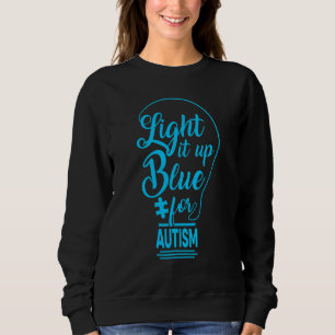 Sudadera Enciende el autismo azul El rompecabezas del rompe