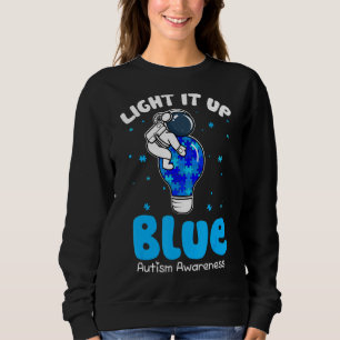 Sudadera Enciende el rompecabezas azul Pieza Autismo Concie