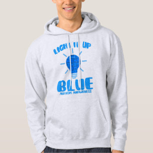 Sudadera Enciende la luz azul Funny Puzzle Piece Autism Awa
