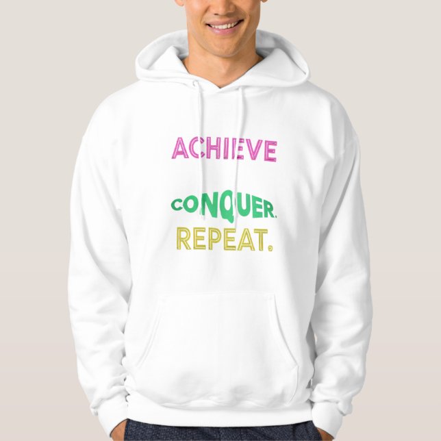 Sudadera Enciende tu empuje con nuestro hogar motivacional" (Anverso)