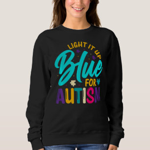 Sudadera Enciéndelo Azul Por Autismo