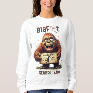 Sudadera Encontrar Selfie de Sasquatch Bigfoot Negro