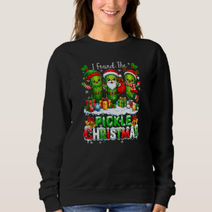 Sudadera Encontré El Pepino De Navidad Tres Santa