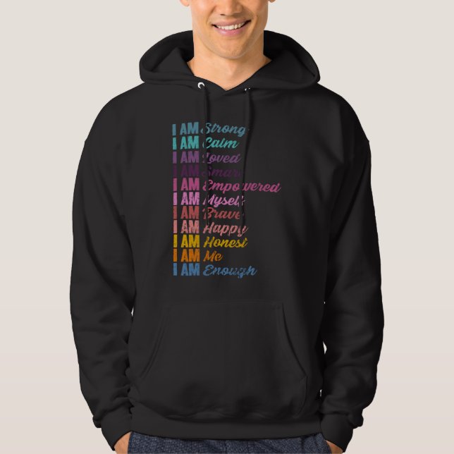 Sudadera Encouraging Self Affirmations Humanity Love Positi (Anverso)
