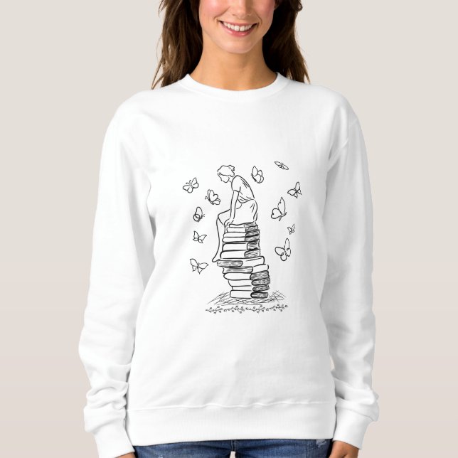 Sudadera Encuentra Mis Sueños En Libros, Amantes De Libros (Anverso)