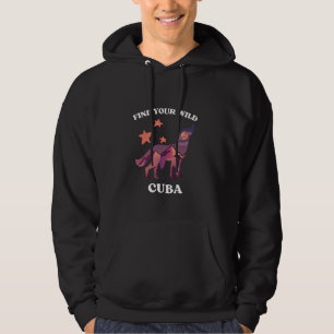 Sudadera Encuentra tu salvaje viaje de vacaciones Cuba