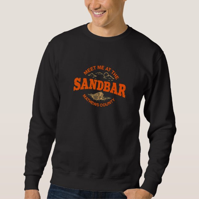 Sudadera Encuéntrame En Sandbar Mathews County Summer Virgi (Anverso)