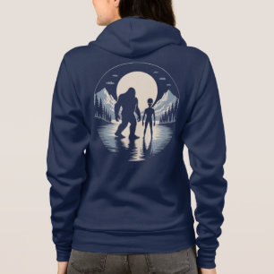 Sudadera Encuentro de Bigfoot OVNI Escena Nocturna Paranorm