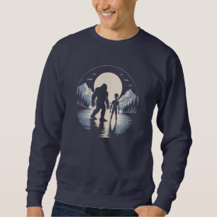 Sudadera Encuentro de criptozoología OVNI Pie Grande Alien