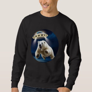 SUDADERA ENCUENTROS DIVERTIDOS DE OSOS POLARES CON OVNI PAR