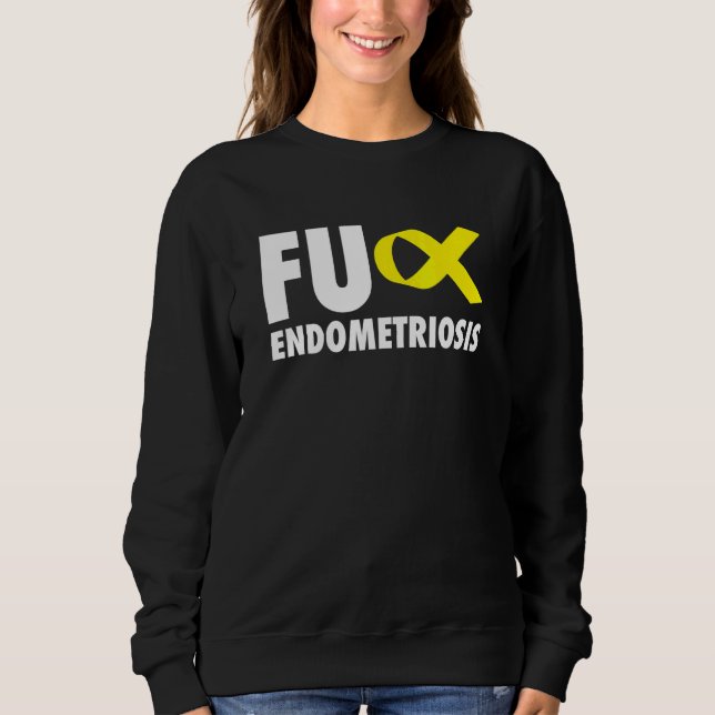 Sudadera Endometriosis Fu Cinta amarilla - Endometriosis (Anverso)