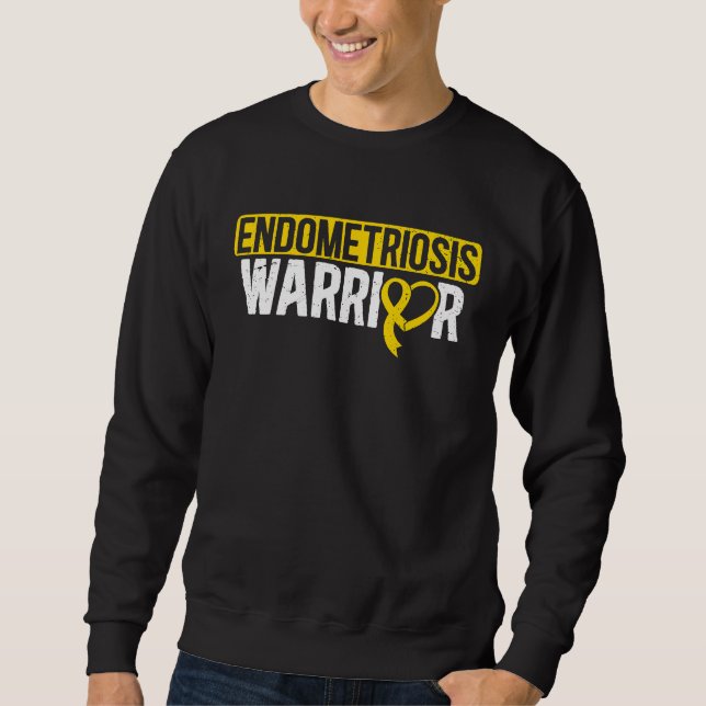 Sudadera Endometriosis Warrior Yellow Ribbon Endo Awareness (Anverso)