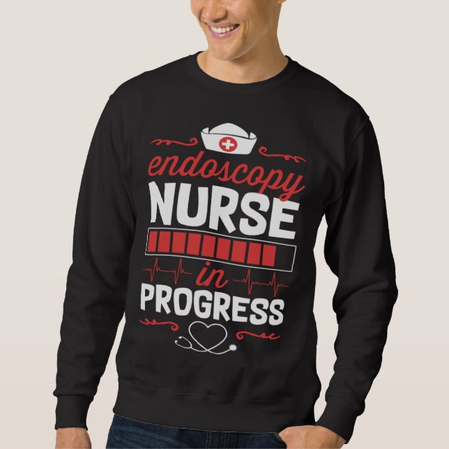 Sudadera Endos Nurse In Progress Nursing School Student Col (Anverso)
