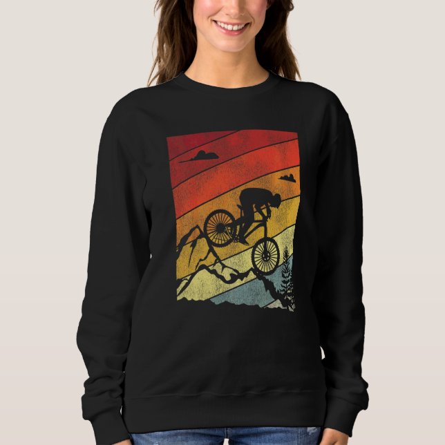 Sudadera Enduro MTB Bicicleta De Montaña Bajando Retro Vin (Anverso)