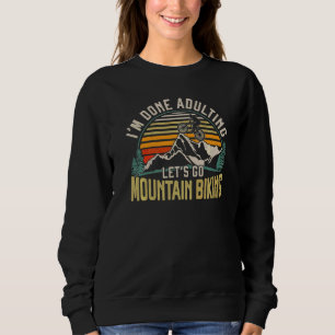 Sudadera Enduro MTB Bicicleta de Montaña Bajando Vintage R