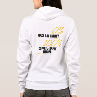 Sudadera "Energía 0% - Café 100% Hoodie"