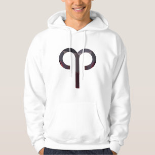 Sudadera Energía de Aries deslumbrante - Arte abstracto roj