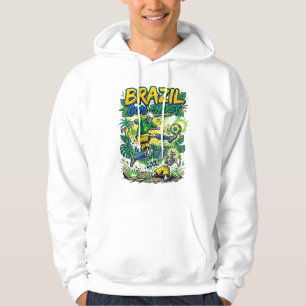 Sudadera Energía de Gol de Brasil Esqueleto Delantero Nacio