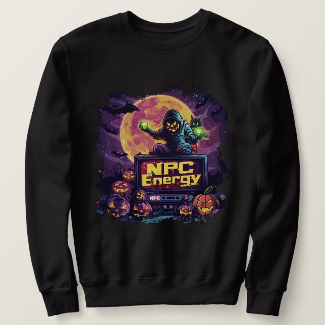 Sudadera Energía NPC | ExDesigner | Halloween (Anverso del diseño)