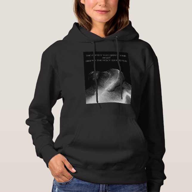 Sudadera Energía positiva en tu corazón (Anverso)