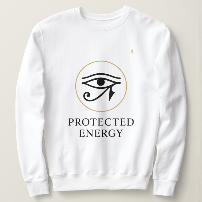 Sudadera Energía Protegida – Símbolo Mínimo del Ojo de Horu (Anverso del diseño)