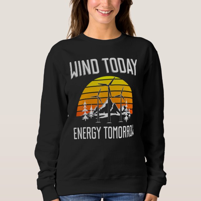 Sudadera Energy Tomorrow Wind Turbine Technician (Anverso)