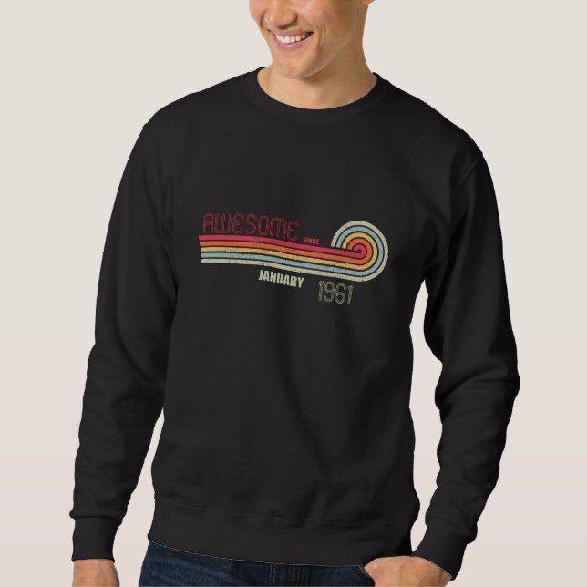 Sudadera Enero de 1961 60 años (Anverso)