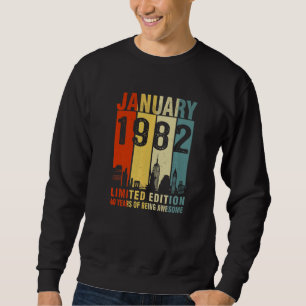 Sudadera Enero De 1982 40 Años De Asombro