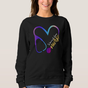 Sudadera Enfermedad aguda Enfermera Watercol Amor Estetiosc