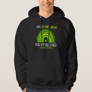 Sudadera Enfermedad de Lyme Conciencia: uso Lime Green para